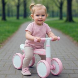 BABY MIX Odrážedlo Bunny Hop Ultralight - Růžové