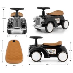 MILLY MALLY Odrážedlo se zvukem Royce - Černé