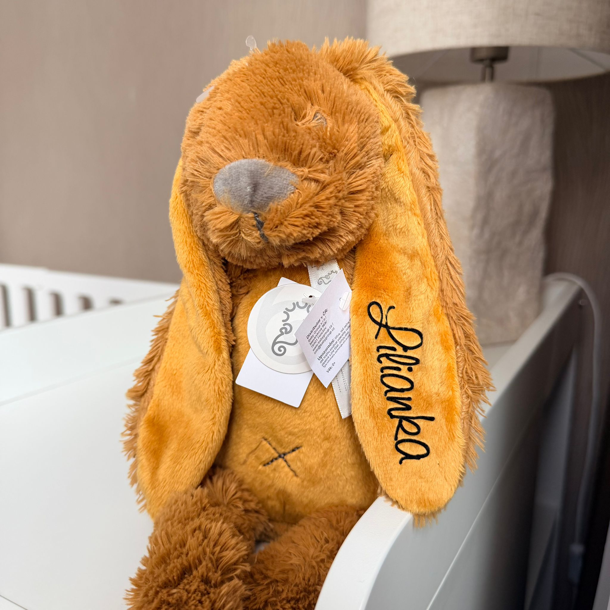 LILIANKA - HAPPY HORSE Králíček Richie Okrový 38 cm