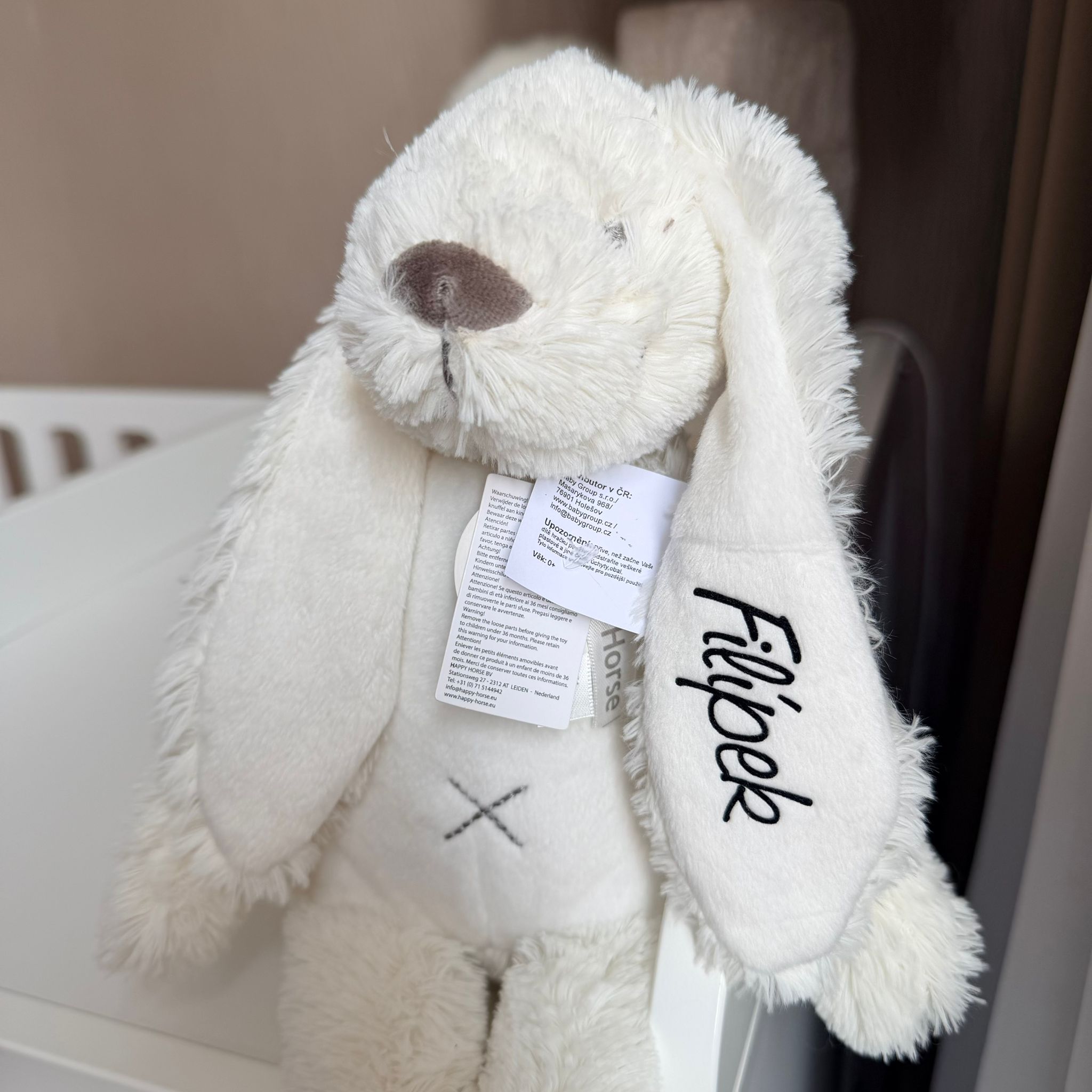 Filípek - HAPPY HORSE Králíček Richie Krémový 38 cm